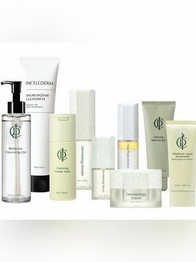 Incellderm Moisture Cleansing Oil & Skincare Set - White ALL NEW